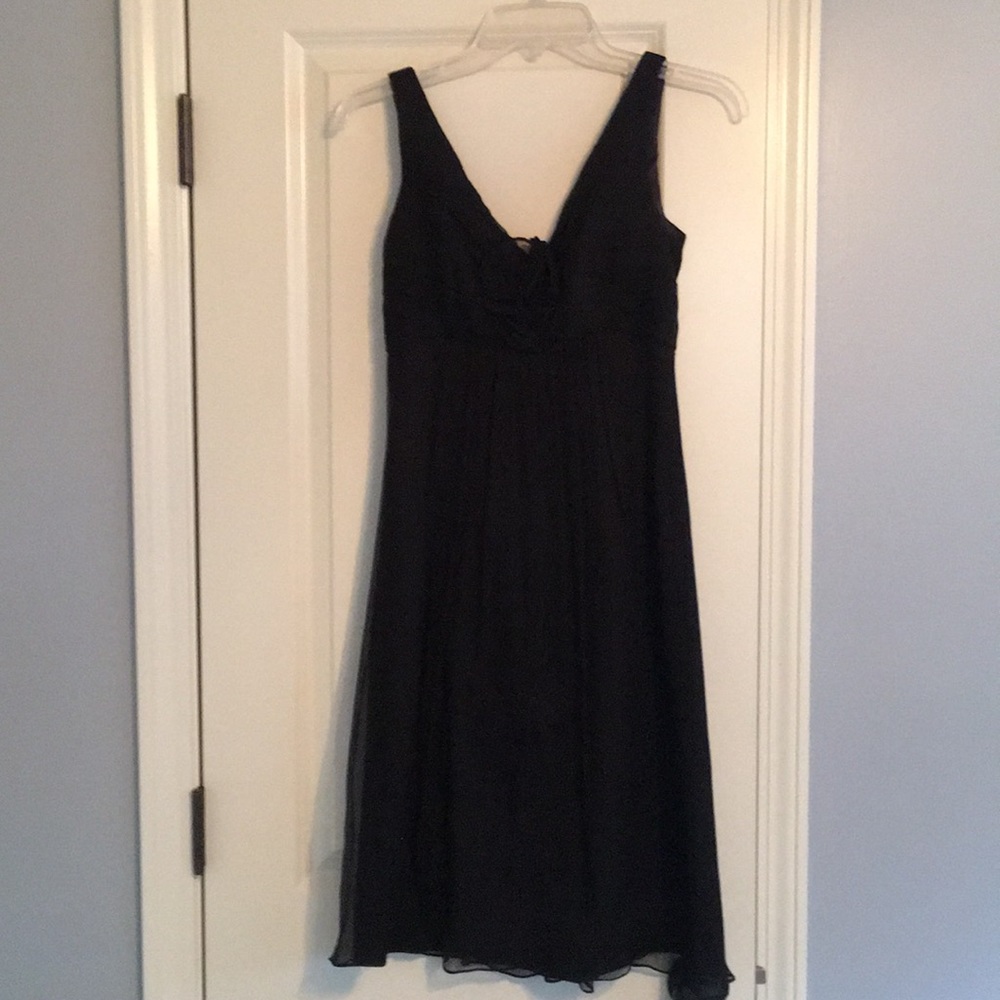 Black chiffon dress